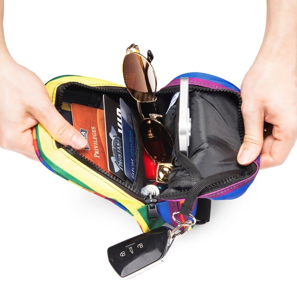 NWT-Vibe Rainbow Crossbody Sling Bag | Eco-Friendly rPET | Festival • Travel - Picture 5 of 7